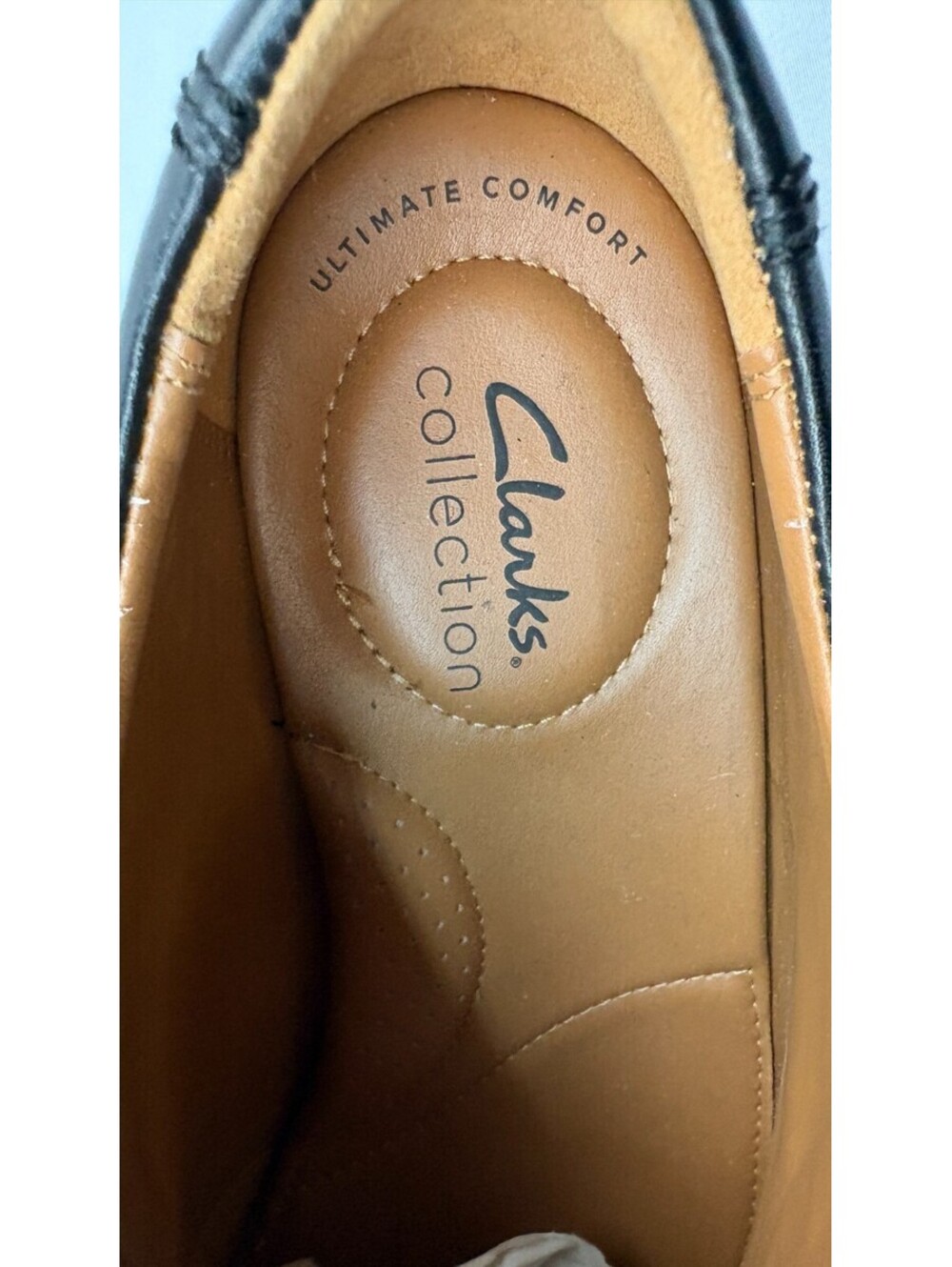 Clarks Collection Tilden Walk Men's 10.5M Black Leather Dress Shoes - Picture 12 of 12